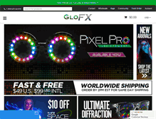 Tablet Screenshot of glofx.com